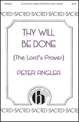 Thy Will Be Done SATB choral sheet music cover